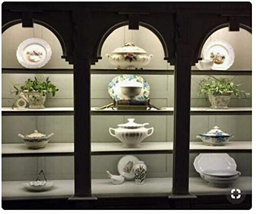 Cefrank 40cm Linkable 14inch Bookshelf Lights Set of 4 LED Light Bar Kit for Display Cabinet