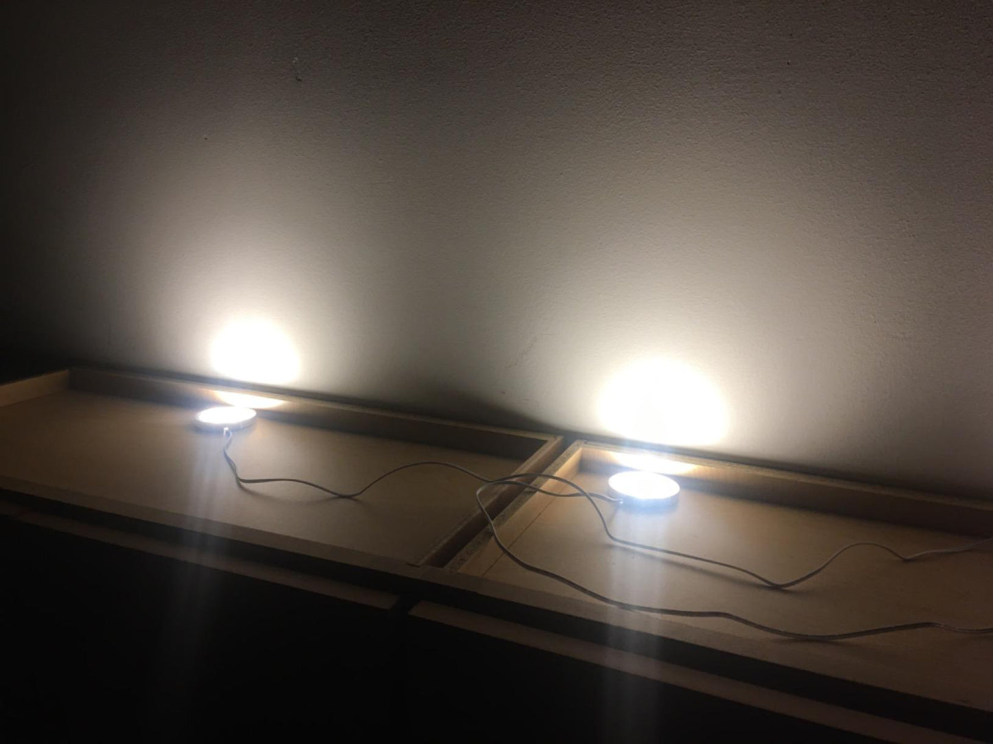 Dimmable Under Cabinet Light, Set of 4 Puck Lights, 8W 680LM