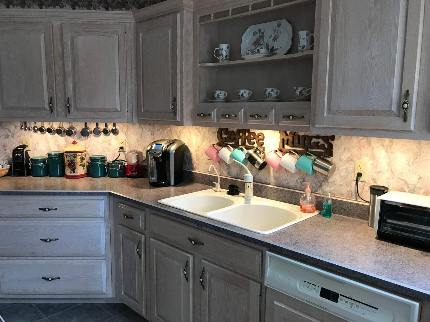 Dimmable Under Cabinet Light, Set of 4 Puck Lights, 8W 680LM