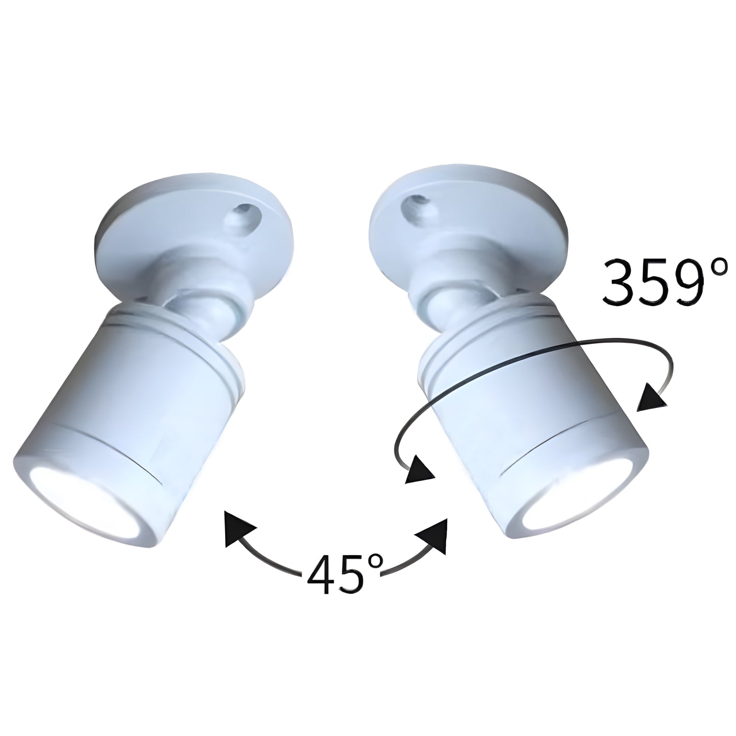 Mini Spotlights 1W LED Lights 2pcs