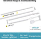 LED Under Cabinet Lighting 6-Pack 12 inch (30cm) Seamlessly Linkable Strip Light Bars for Cabinet, Kitchen, Shelf, Workbench, Cupboard Lighting, 1200 Lumen