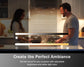 Cefrank V-Shape 4-Pack 12" Smart LED Under Cabinet Lighting - Alexa & Google Assistant Compatible, Dimmable 2700-6000K Color Changing, Energy Efficient for Kitchen Counter, Shelves, Pantry & Closet