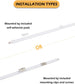 LED Under Cabinet Lighting 6-Pack 12 inch (30cm) Seamlessly Linkable Strip Light Bars for Cabinet, Kitchen, Shelf, Workbench, Cupboard Lighting, 1200 Lumen