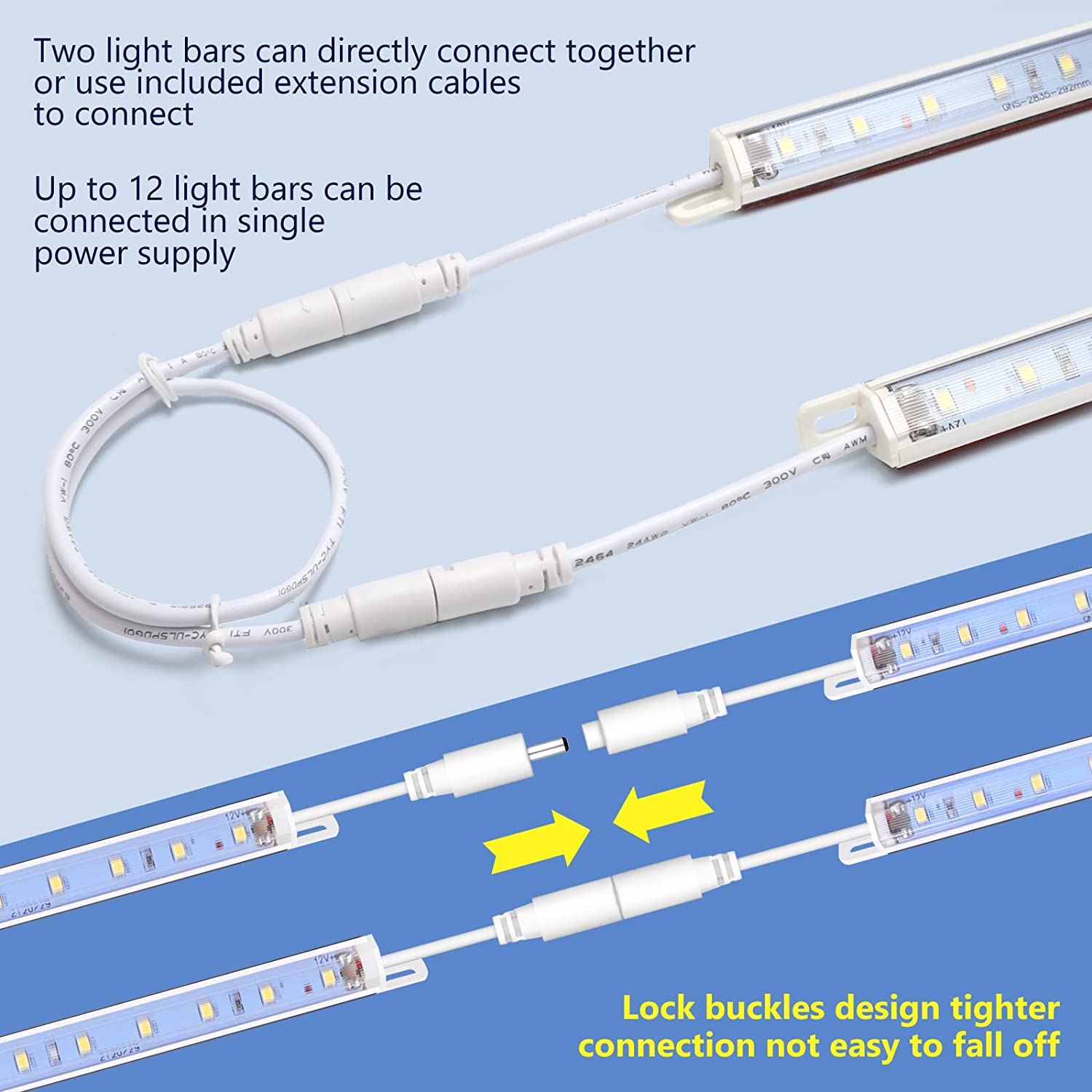 Cefrank 6pcs Linkable Light Bars